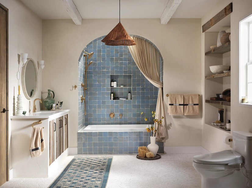 Moen 3558EPBZG Multi Function Hand Shower with Slide Bar - Bronzed Gold