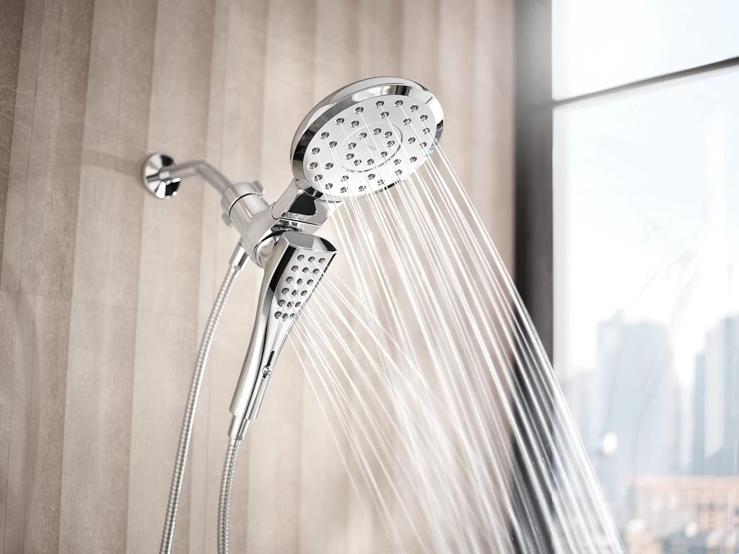 Moen 220C3EP Verso Chrome 1.75 GPM Multi Function Shower Head with Magnetix