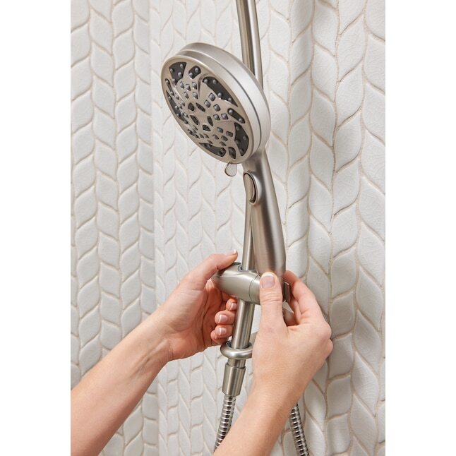 Moen 26035SRN Renewal 5-Function Round Dual Shower W/ Hand Held Brushed Nickel