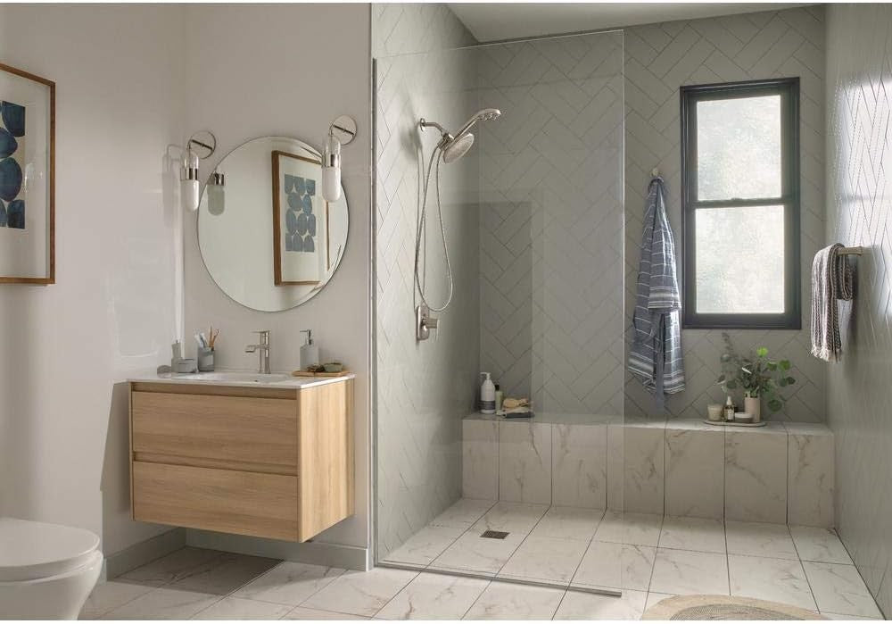 Moen 205C0SRN 4-Function 7.5" Diameter Spray Head in Spot Resist Brushed Nickel