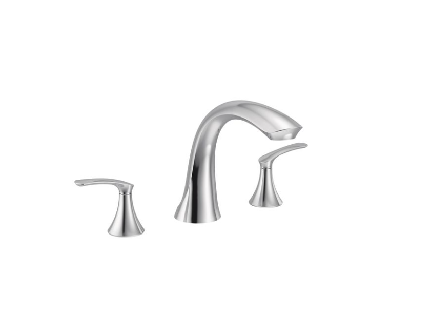 MOEN T523 Seena™ Two Handle Roman Tub Faucet - Chrome