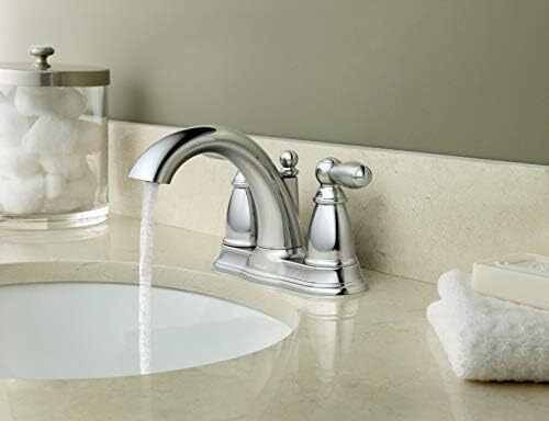 Moen 66610 Double Handle Centerset Bathroom Faucet Brantford Chrome
