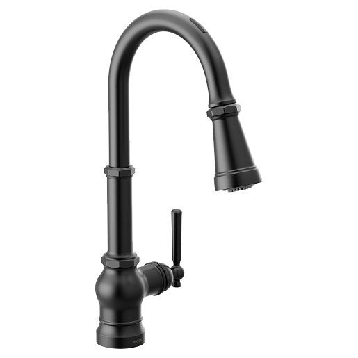 MOEN Paterson S72003EV2BL Smart Faucet Touchless Pull Down Kitchen - Matte Black