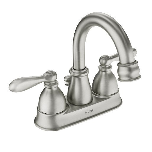 Moen WS84667SRN Caldwell Two Handle High Arc Bathroom Faucet - Brushed Nickel