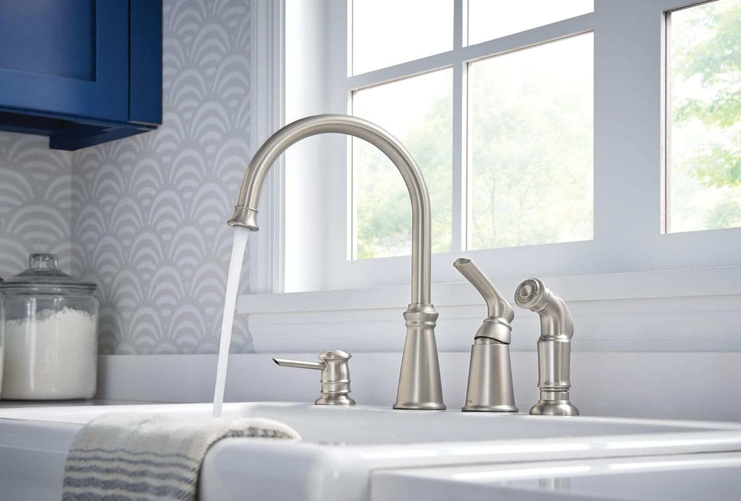 Moen 87044SRS Whitmore 1-Handle High Arc Kitchen Faucet - Spot Resist Stainless