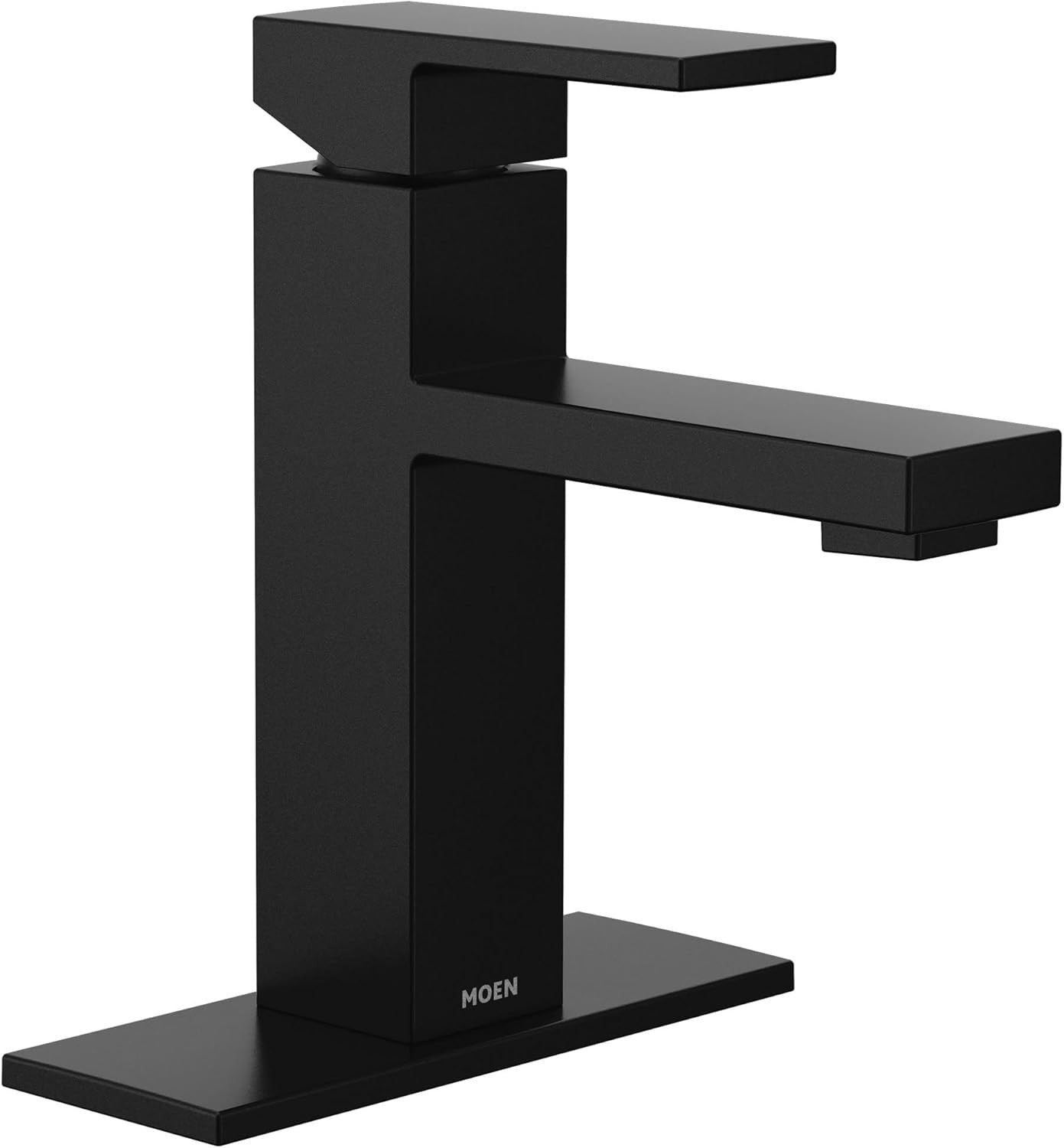 MOEN 84771BL Revyl Single Hole Single Handle Bathroom Faucet in Matte Black