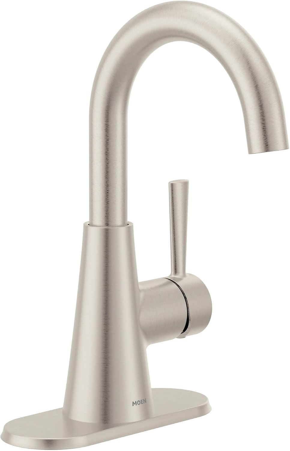Moen 84021SRN Ronan 1-Handle Bathroom Sink Faucet - Spot Resist Brushed Nickel