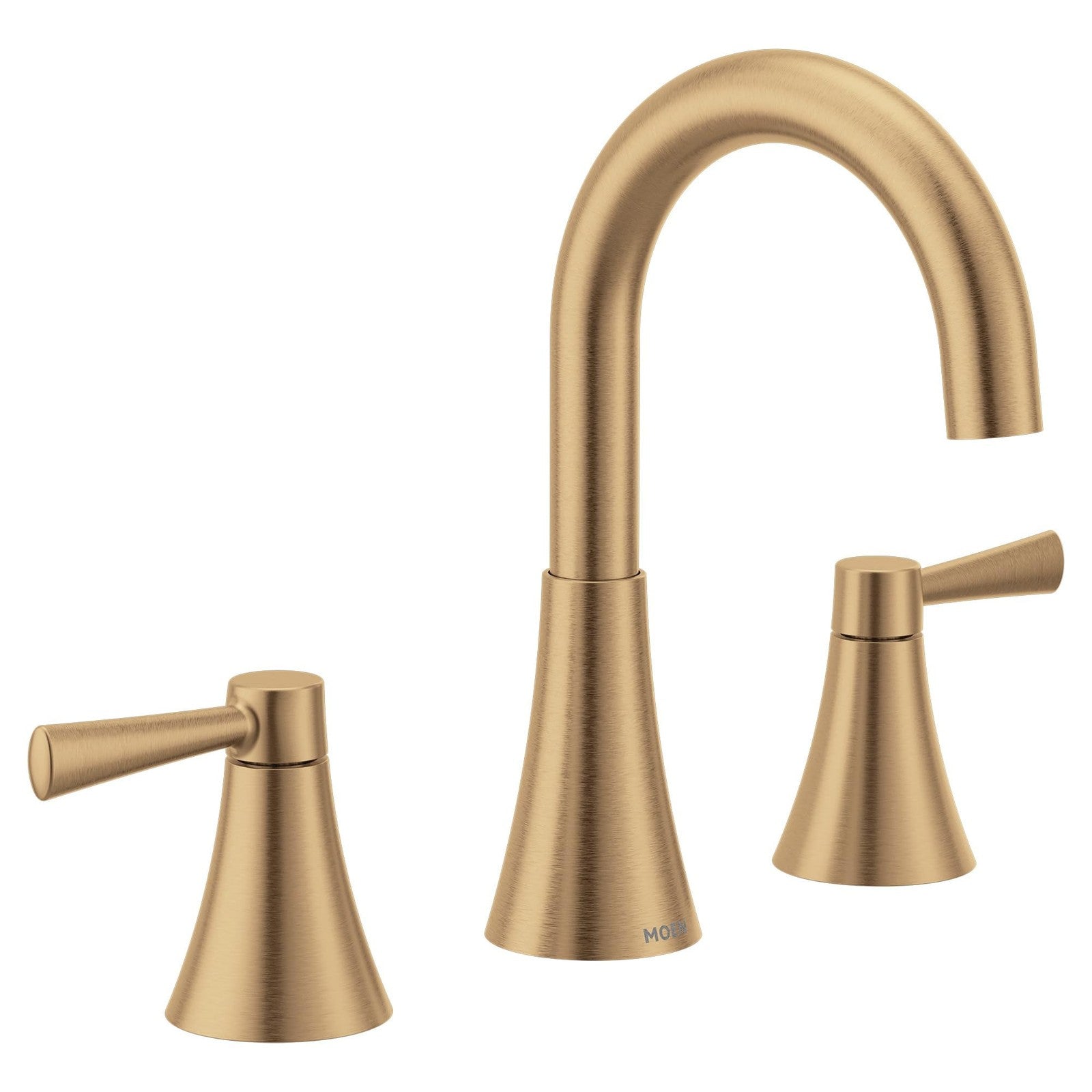 Moen 84023BZG Ronan Widespread Bathroom Faucet + Valve & Drain, Bronzed Gold