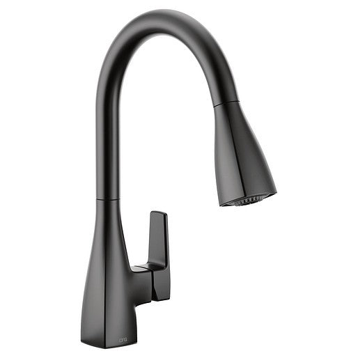 Cfg by Moen 76162BL Slate 1-Handle Pulldown Kitchen Faucet 1.5 GPM-Matte Black