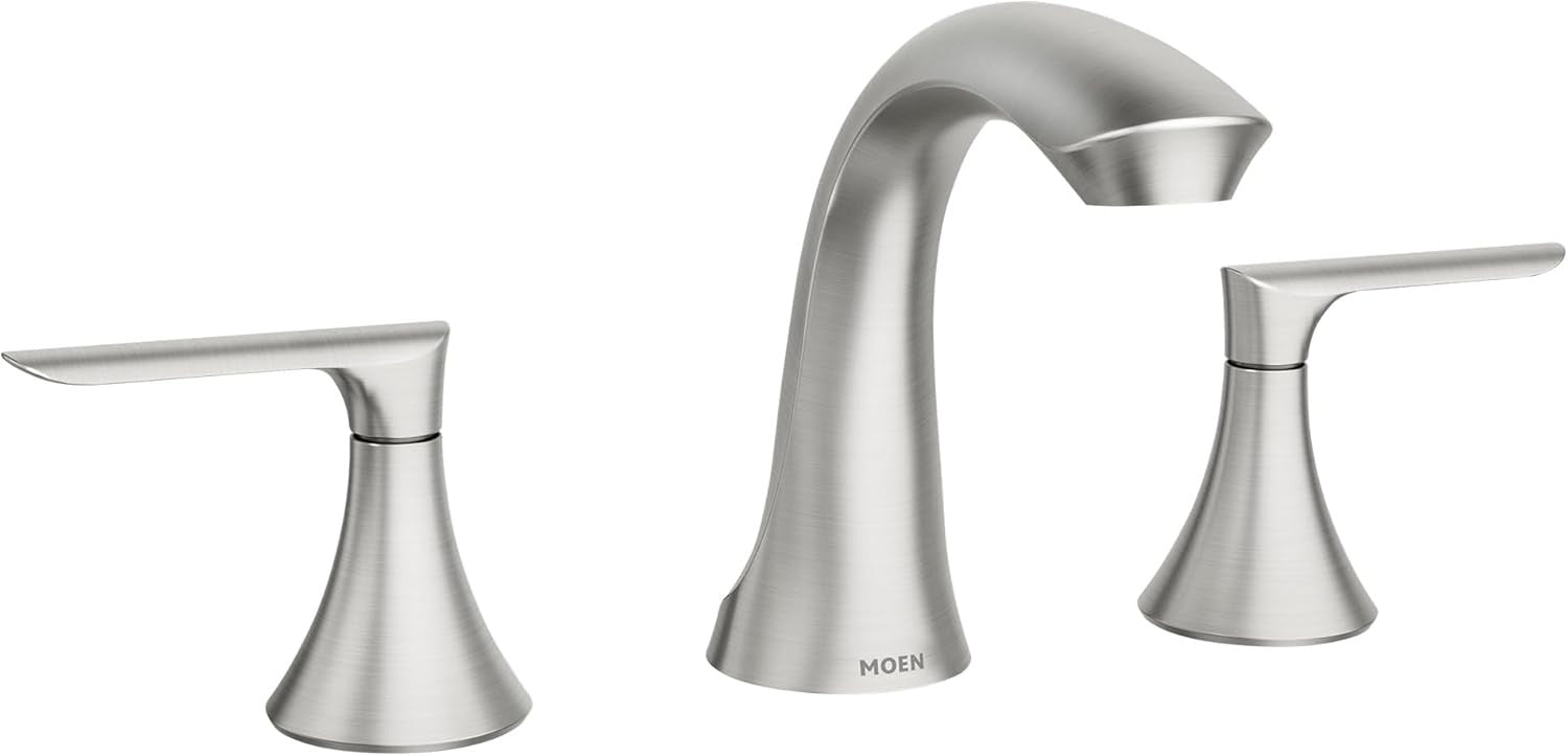 Moen 84517SRN Findlay 8" Widespread Bathroom Faucet - Spot Resist Brushed Nickel