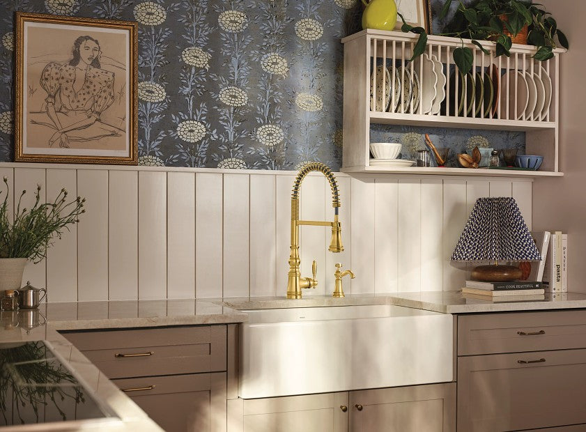 Moen S3949BG Weymouth Soap & Lotion Dispenser - Brushed Gold