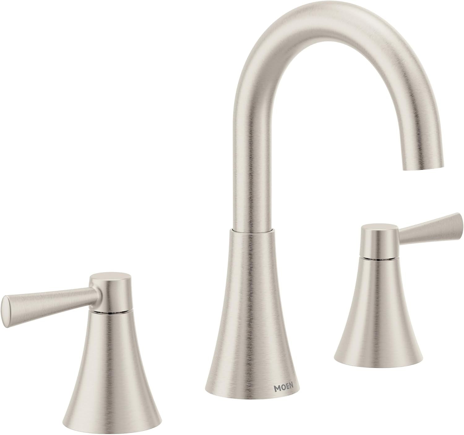 MOEN Ronan 84023SRN 2-Handle Modern Bathroom Faucet - Spot Resist Brushed Nickel