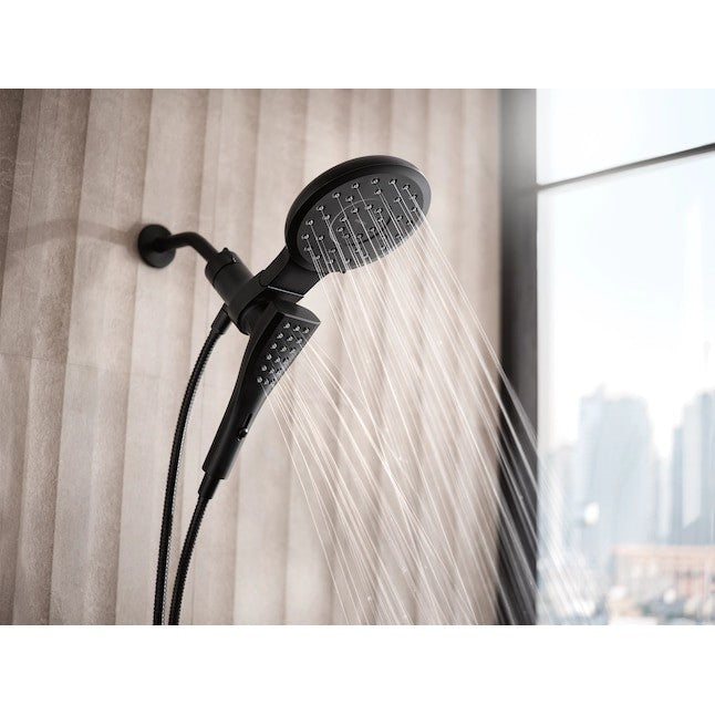 Moen 220C2EPBL Verso Infiniti 7" Rainshower Head Handheld Combo - Matte Black