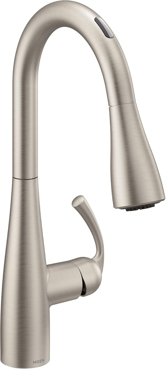 MOEN 87014EWSRS Essie Touchless Pull-Down Sprayer Kitchen Faucet Bsuhed Nickel