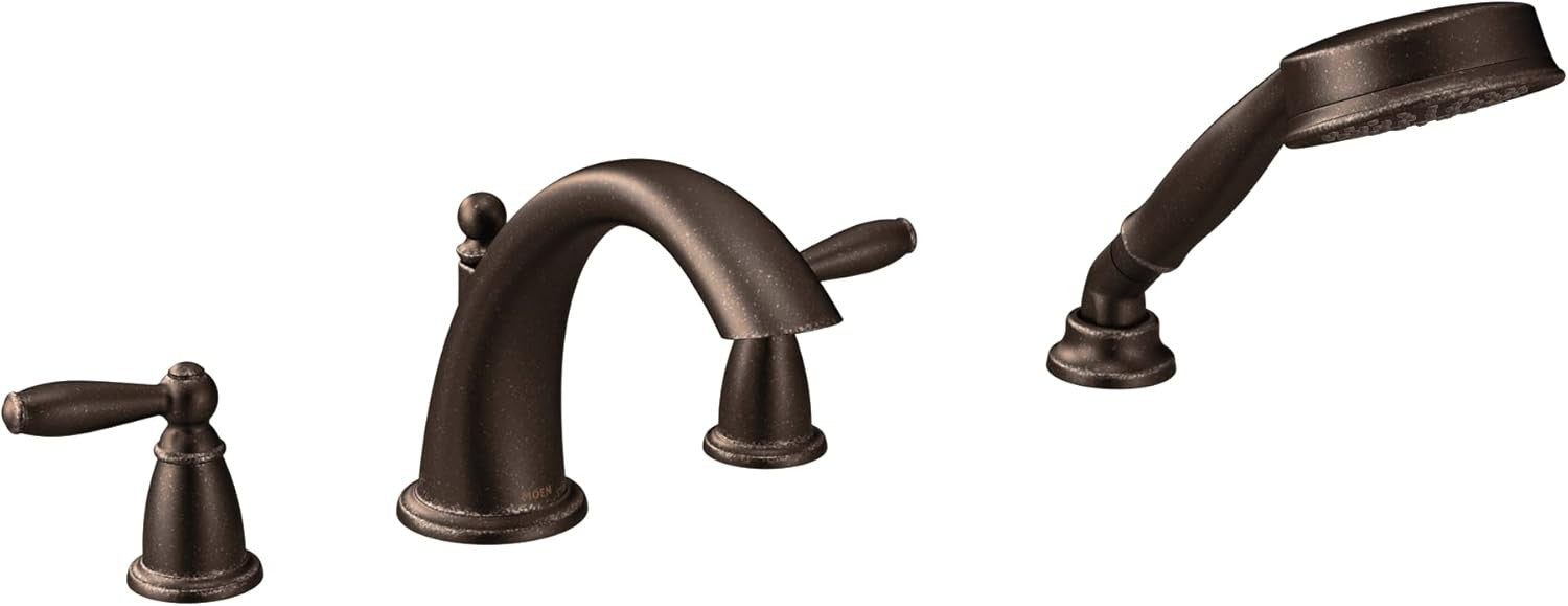 Moen Brantford T924ORB Two-Handle Deck Mount Tub Trim Only - Oil Rubbed Bronze