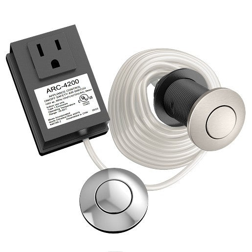 Moen ARC-4200-CHSRS Garbage Disposal Air Switch Controller - Chrome & Stainless