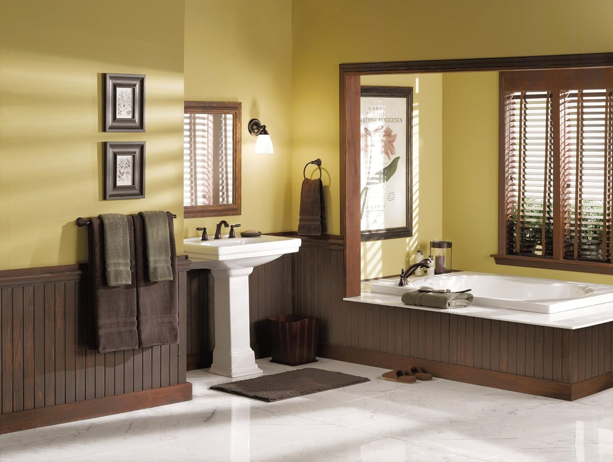 Moen Brantford T924ORB Two-Handle Deck Mount Tub Trim Only - Oil Rubbed Bronze
