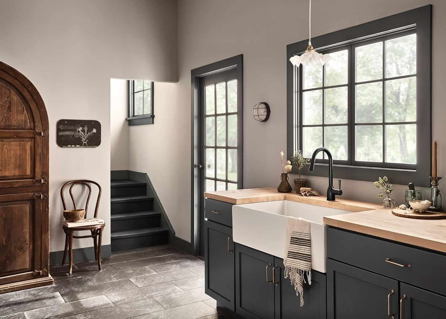 Moen 87912BL Georgene 1-Handle Pull-Down Spray Kitchen Faucet - Matte Black