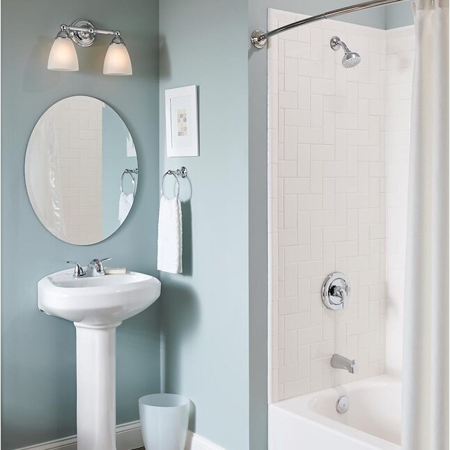 Moen Adler Chrome 1-handle Multi-function 3.5-Inches Round Bathtub 82603 W/Valve