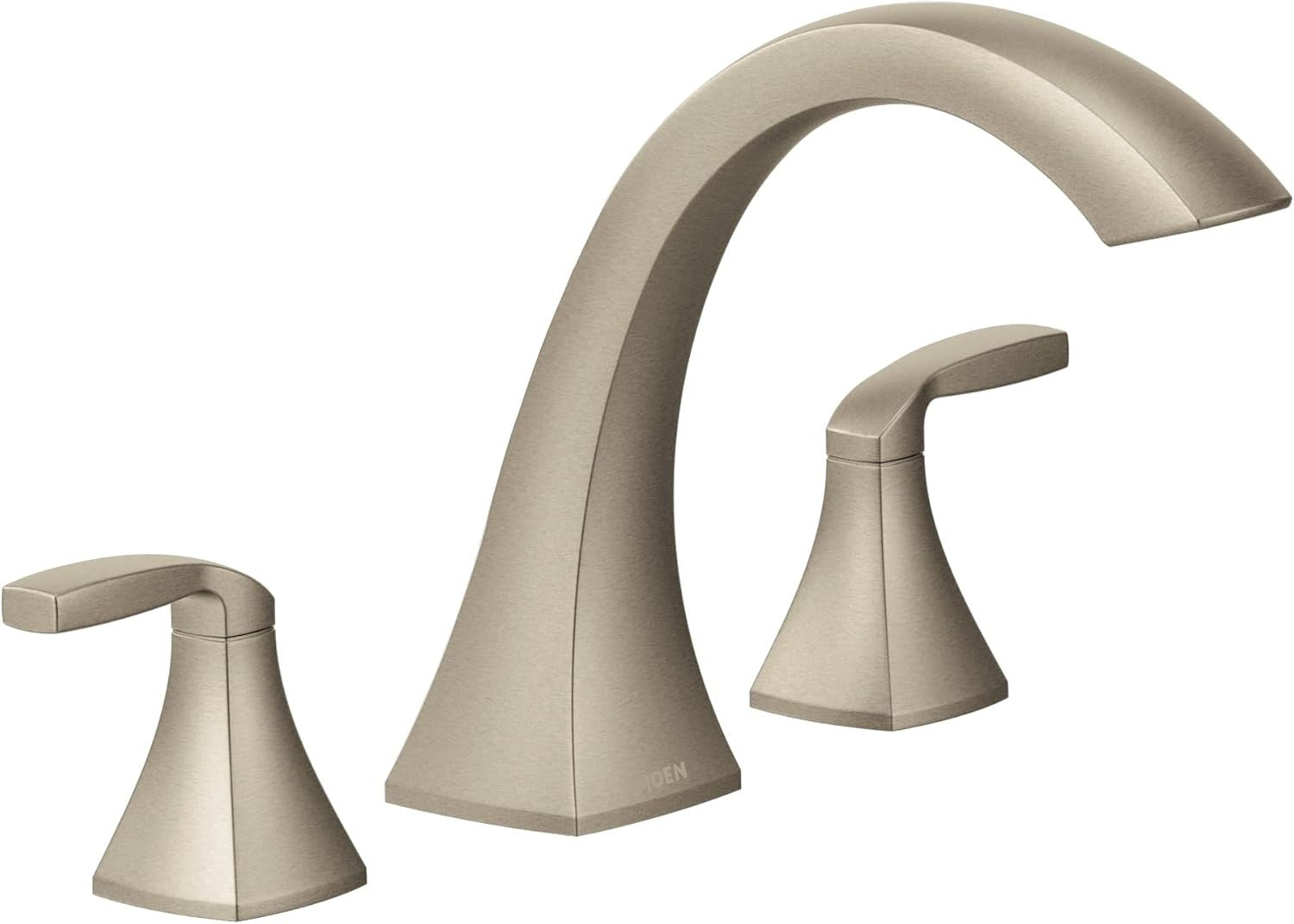 Moen T693BN Voss 2-Handle Deck Mount Roman Tub Faucet Trim Kit Brushed Nickel