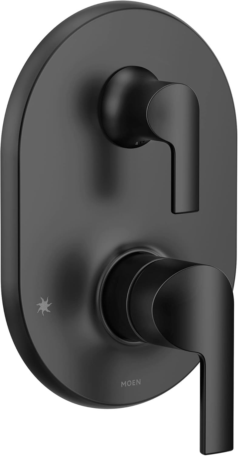 Moen UTS2611BL Doux Collection M-CORE 3-Series 2-Handle Shower - Matte Black