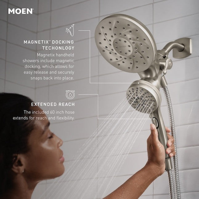 Moen 26010SRN Engage 6-Function Showerhead With Handheld Shower - Brushed Nickel