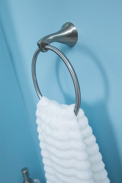 Moen MY1586BN Darcy Hand Towel Ring Press & Mark - Brushed Nickel