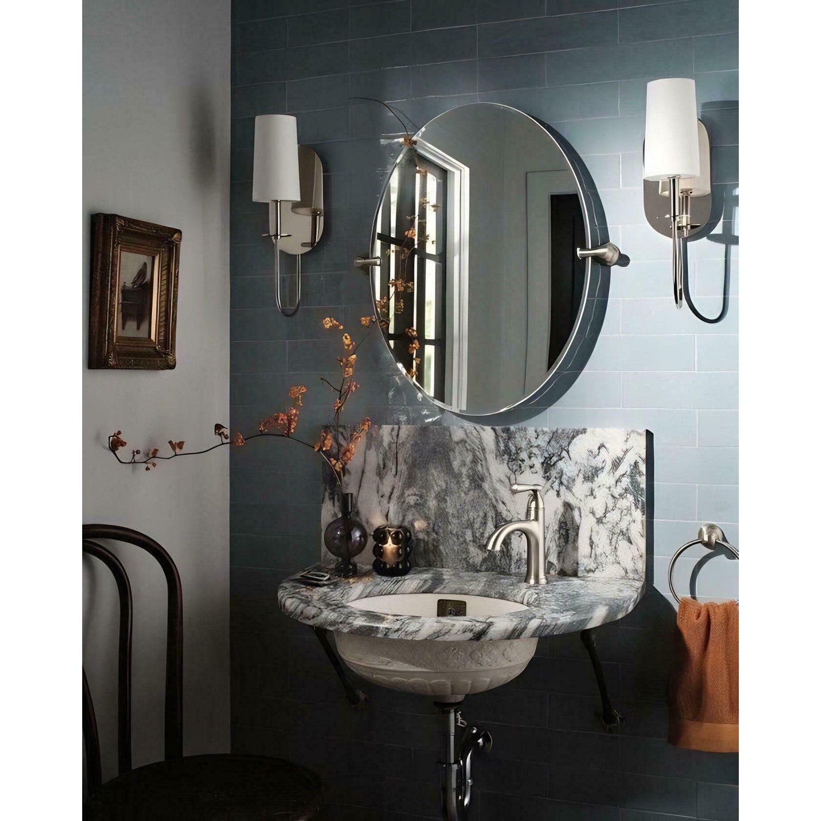 Moen 84945SRN Banbury 1-Hole 4" Centerset Bathroom Faucet - Brushed Nickel