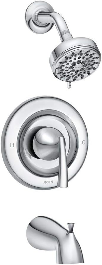 Moen 82330 Essie 1-Handle 5-Spray Tub and Shower Faucet w/ Valve Chrome