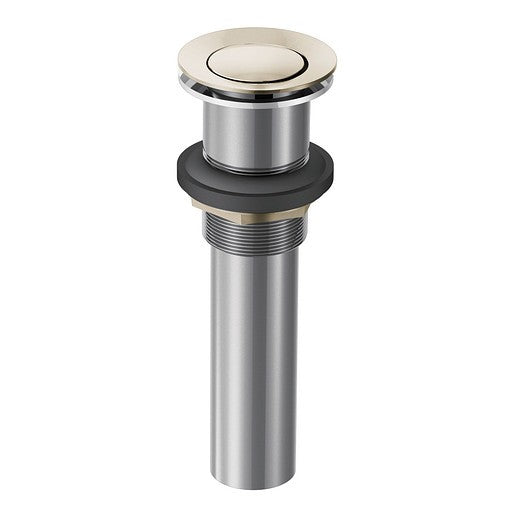 Moen 140780NL Push-N-Lock Drain Assembly Without Overflow - Polished Nickel