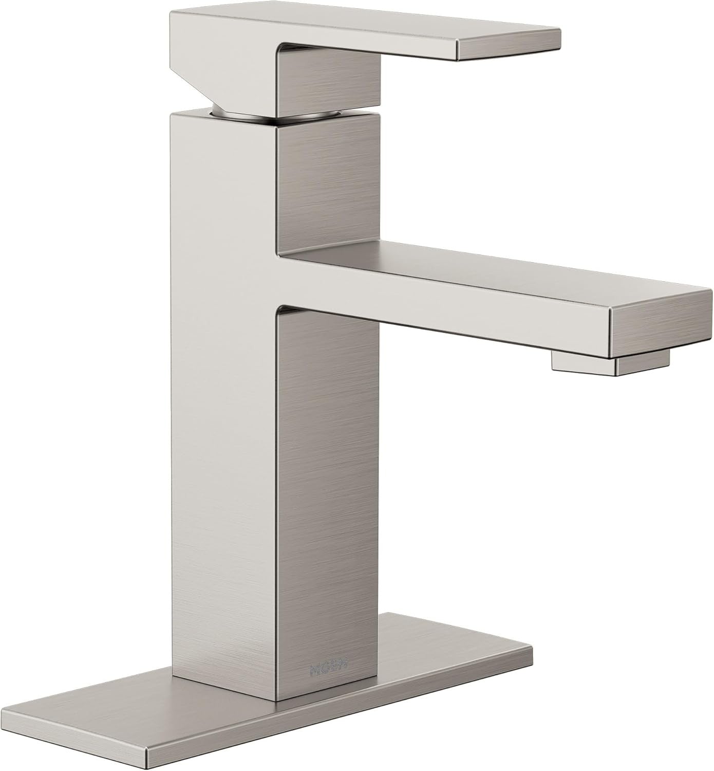 Moen 84771SRN Revyl 1-Handle Bathroom Faucet Spot Resist Brushed Nickel Finish