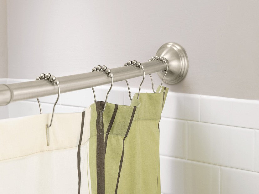 Moen SR2100BN Shower Curtain Rings 12 Pack - Brushed Nickel