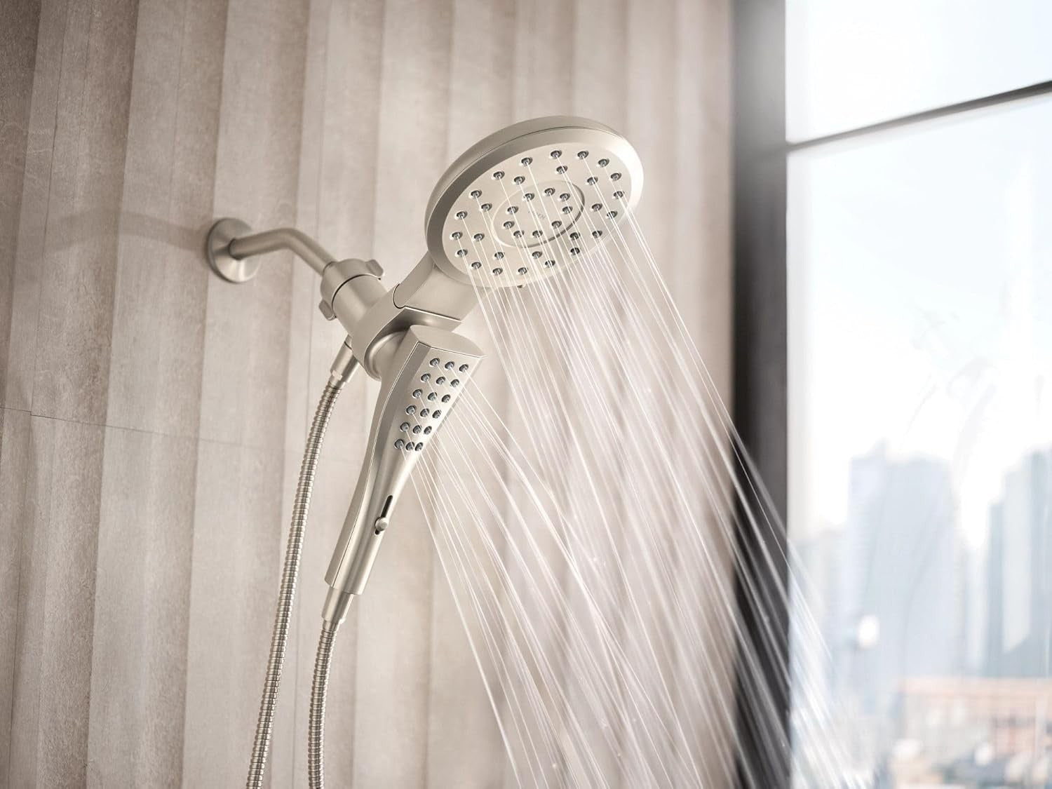 Moen 220C3EPBN Verso 1.75 GPM Multi Function Shower Head - Brushed Nickel