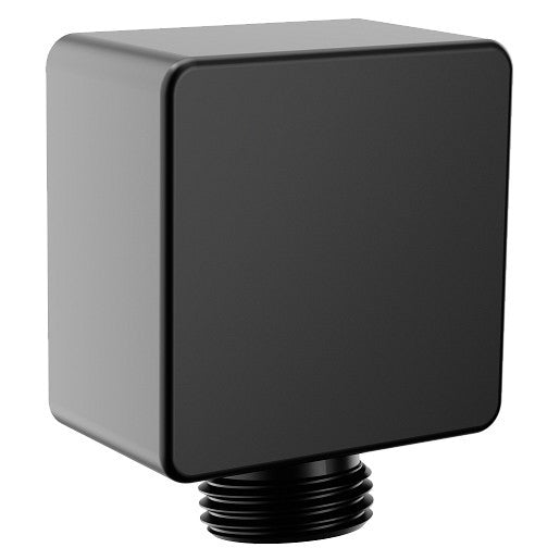 Moen A721BL CIA Square Drop Ell Handheld Shower Wall Connector - Matte Black