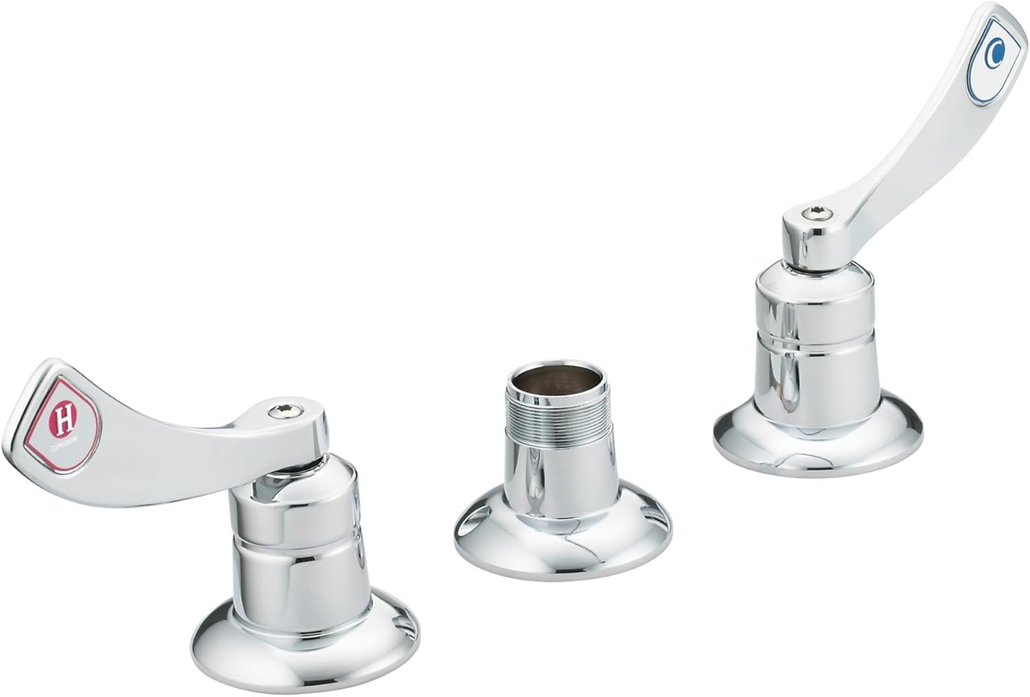 Moen  8229 Commercial M-DURA 2-Handle Widespread Faucet Without Spout - Chrome