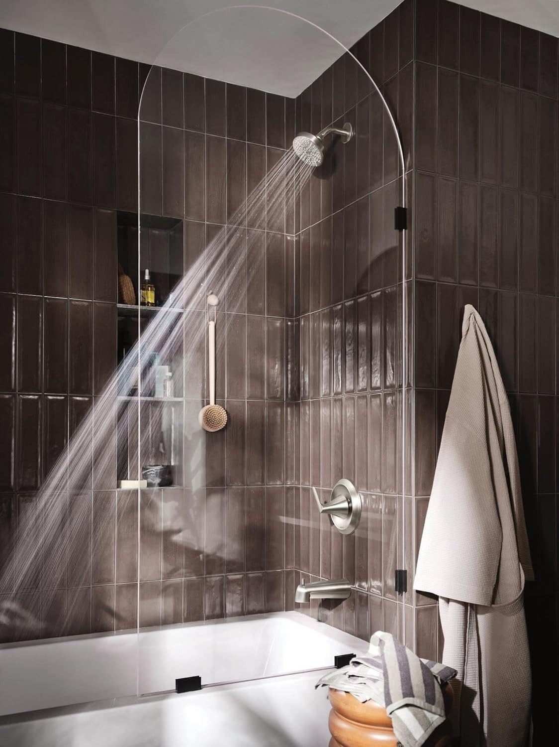 MOEN 82518SRN Findlay Posi-Temp Tub & Shower Faucet - Spot Resist Brushed Nickel