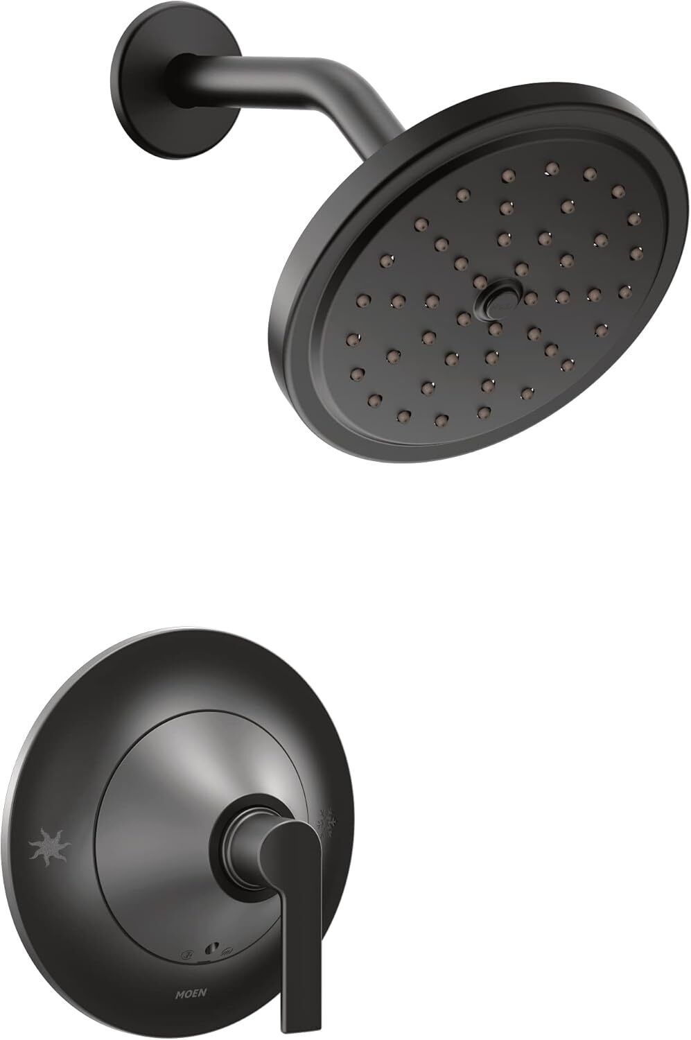 MOEN TS2202BL Doux Single-Handle Posi-Temp Shower Faucet Trim Kit in Matte Black