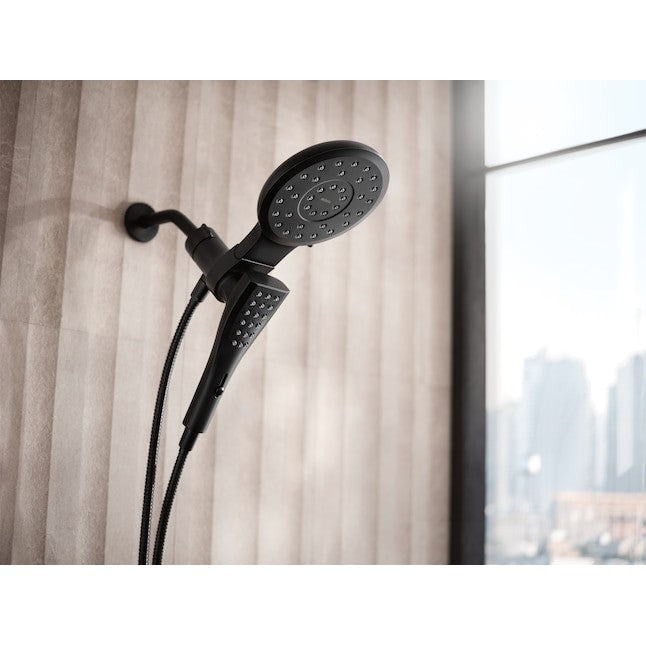 Moen 220C2EPBL Verso Infiniti 7" Rainshower Head Handheld Combo - Matte Black