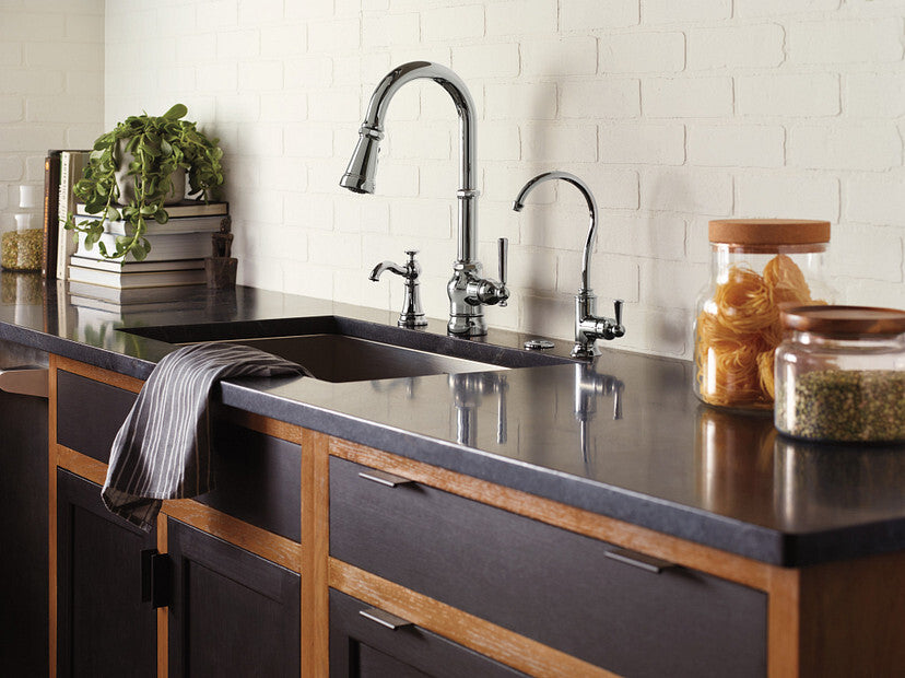 Moen S72003SRS Paterson 1.5 GPM 1 Hole Pull Down Kitchen Faucet - Stainless