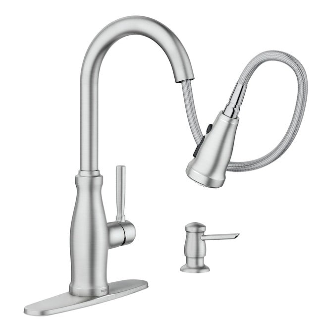 Moen 87161SRS Stableton Pull-Down Kitchen Faucet Sprayer - Spot Resist Stainless