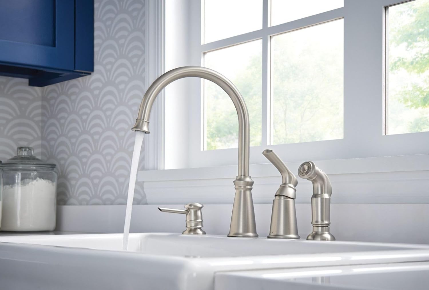 Moen 87044SRS Whitmore 1-Handle High Arc Kitchen Faucet - Spot Resist Stainless