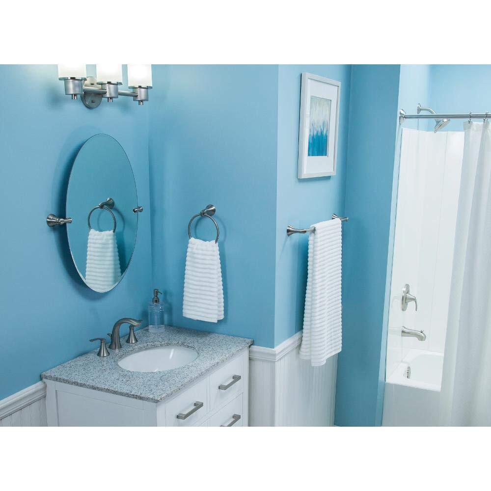 Moen WS84551SRN Darcy Brushed Nickel 2-Handle High-Arc Bathroom Faucet