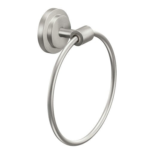 Moen DN0786BN Iso Hand Towel Ring Holder - Brushed Nickel