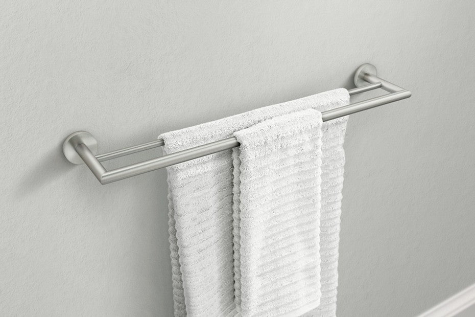 Moen Y5722BN 24" Arlys Double Towel Bar Holder - Brushed Nickel