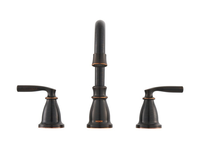 Moen 84539BRB Hilliard Two-Handle High Arc Lavatory Faucet- Mediterranean Bronze