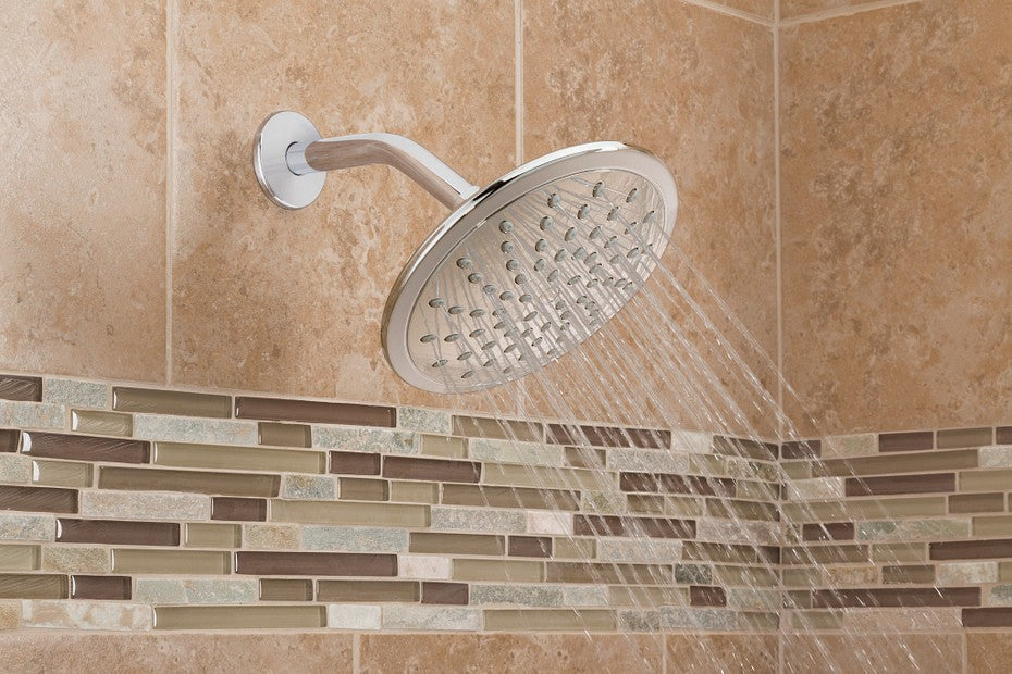 Moen 6345 Full-Spray 1-Function 8" Rain Shower Head - Chrome Finish