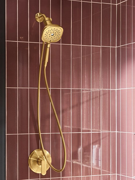 Moen 220H5BG Verso 2.5GPM Shower Head & Hand Shower With Hose - Brushed Gold