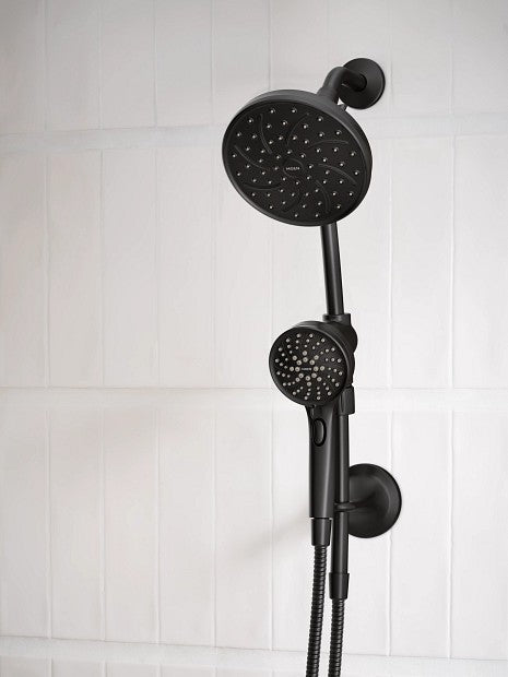 MOEN 28586BL Attract with Magnetix 6-Spray 6.75" Dual Shower Head - Matte Black