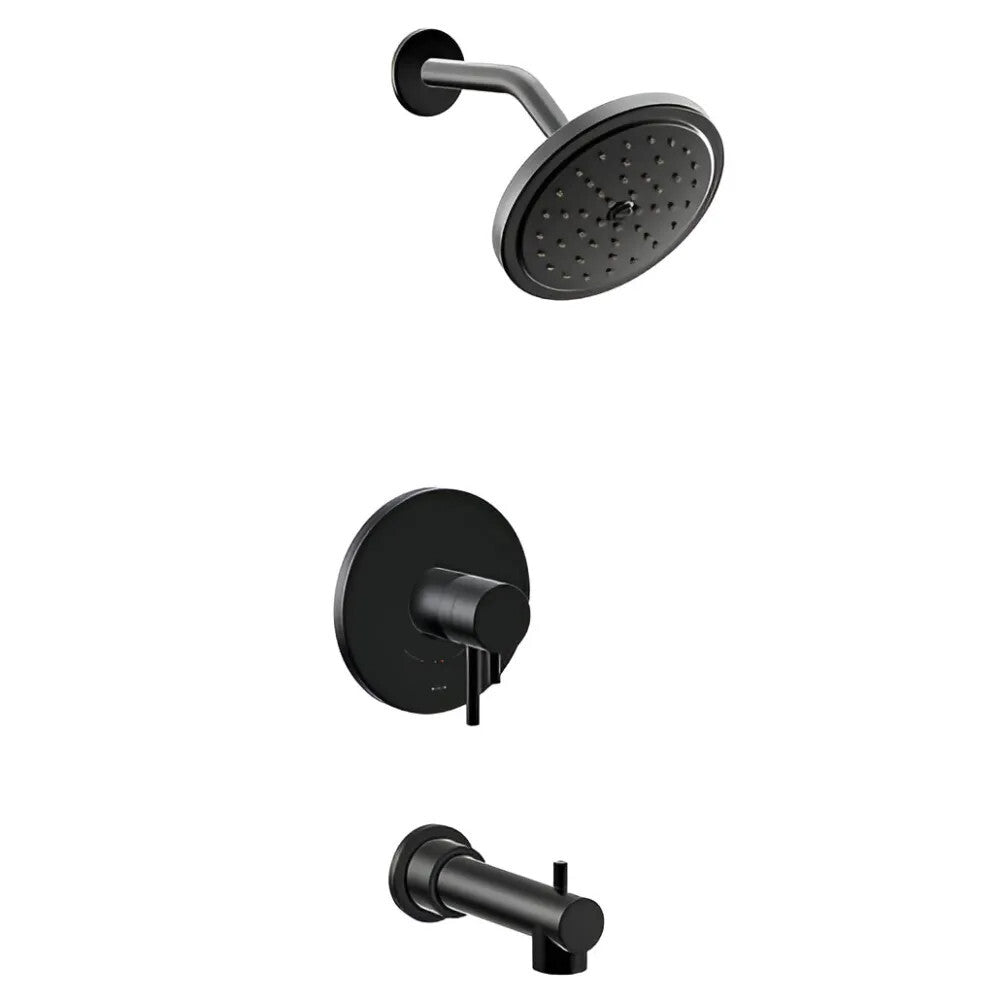 Moen UT4293EPBL Cia M-CORE 4-Series 1-Handle Tub Shower Trim Kit Matte Black