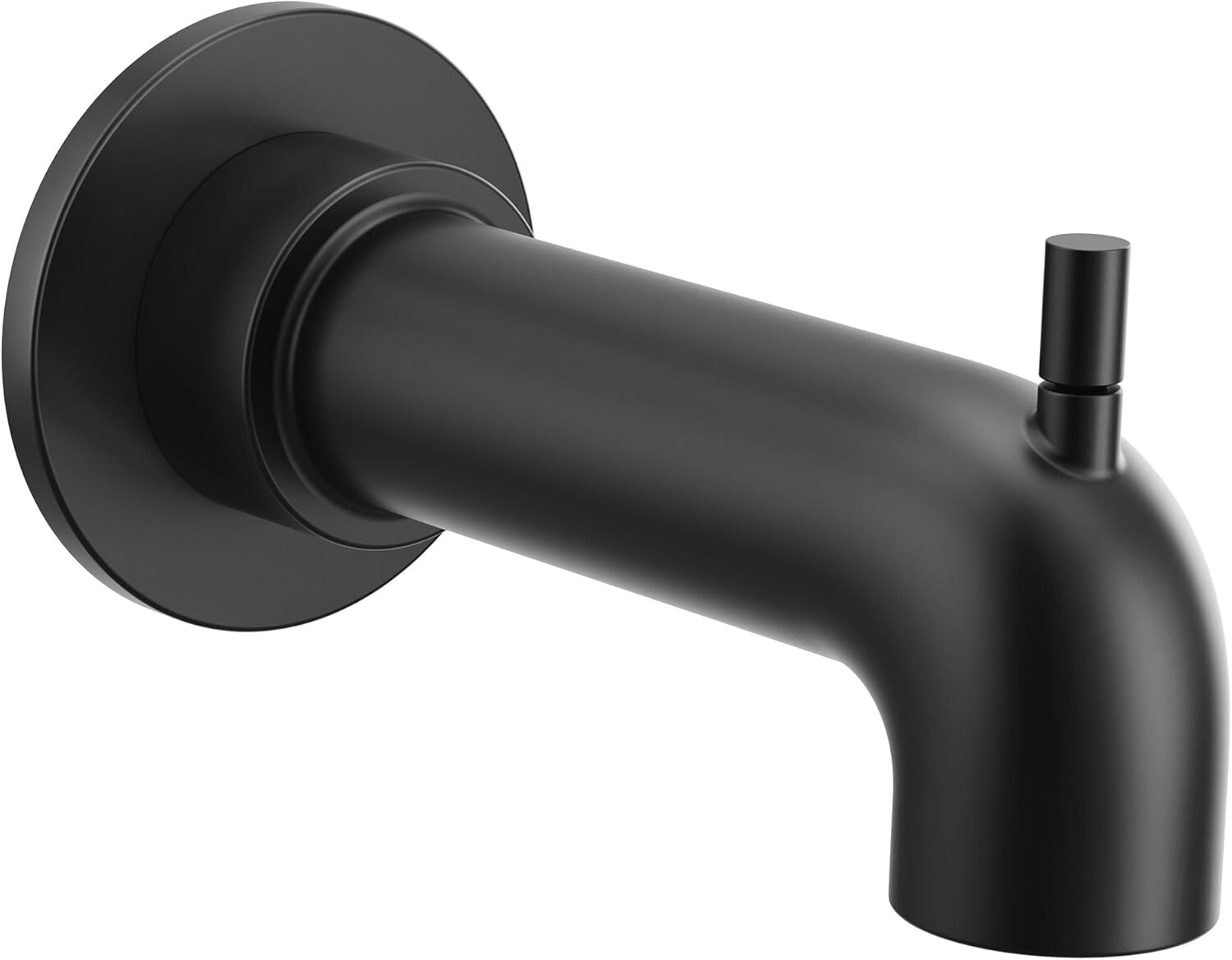 Moen 3346BL Cia 6.5" Integrated Diverter Slip-Fit Tub Spout, Matte Black